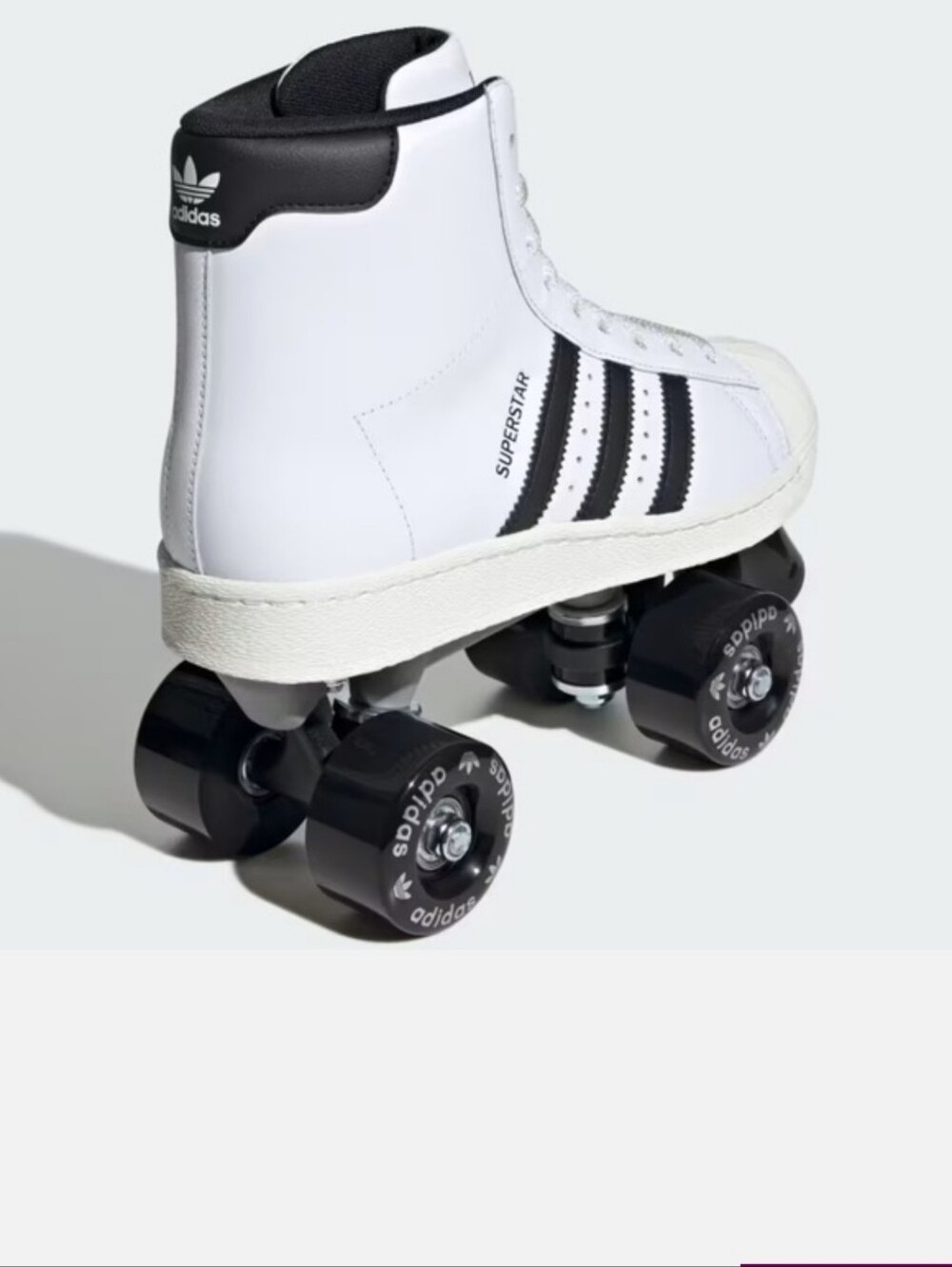 adidas Superstar 82 High-Top Roller Skates White & Black - Picture 11 of 16
